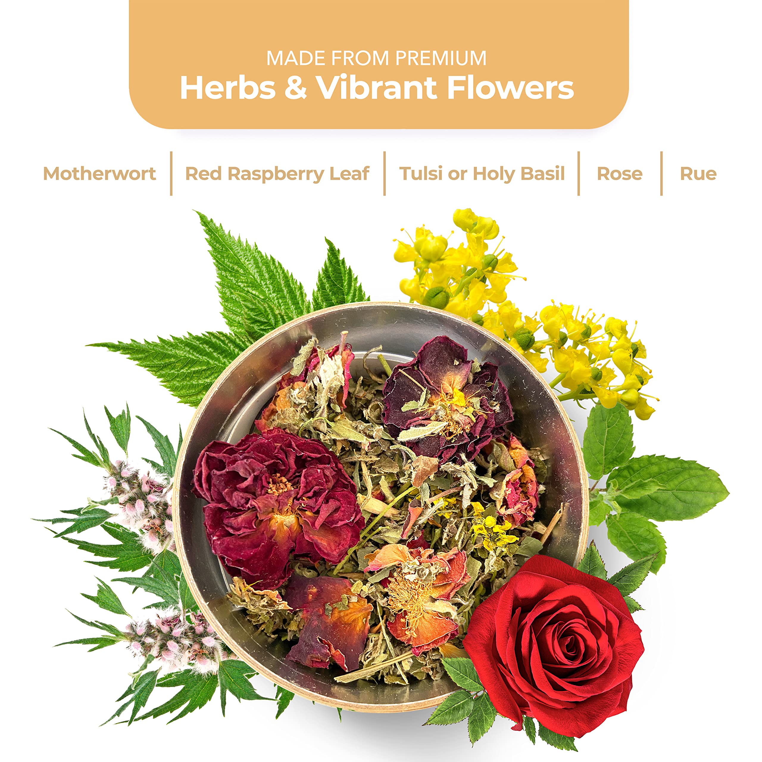 Yoni Steam Herbs Creativity Blend, Receptivity & Fertility Yoni Herbs for Cleansing and Toning